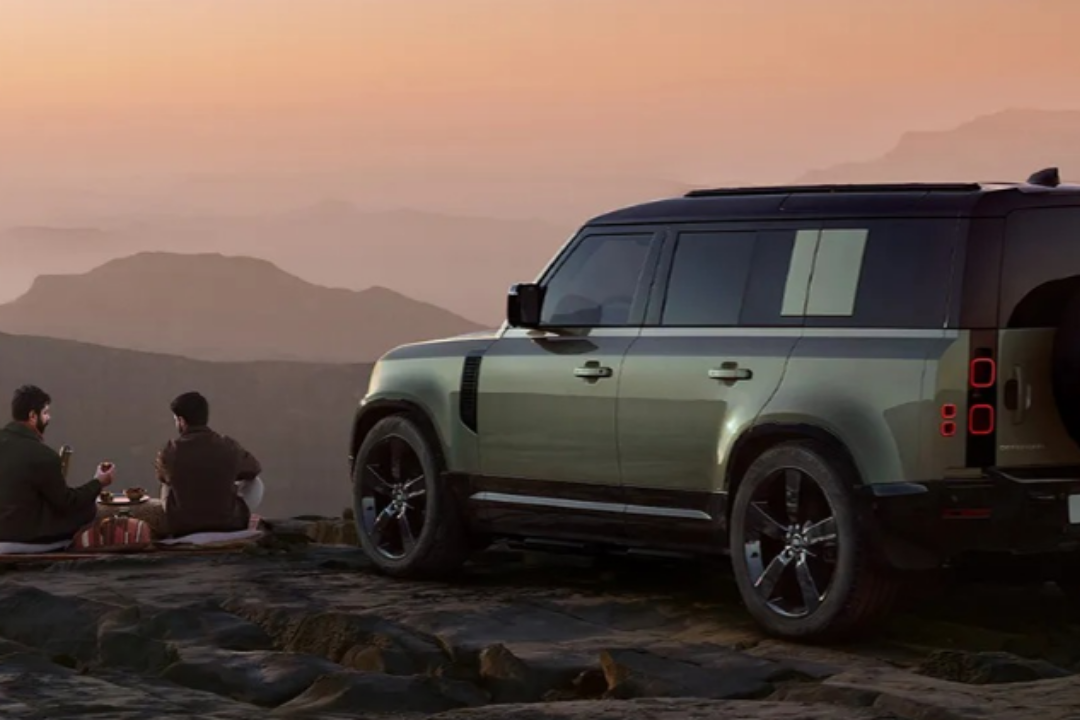 Desert Package: Picnic Set Up in the Desert by Land Rover Defender