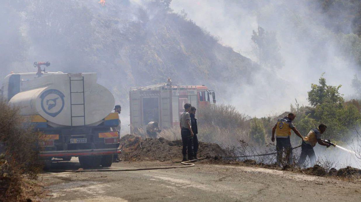 وزير الطوارئ السوري: تنسيق مع تركيا لإخماد حرائق غابات الساحل وفرق الدفاع المدني تواصل عملها